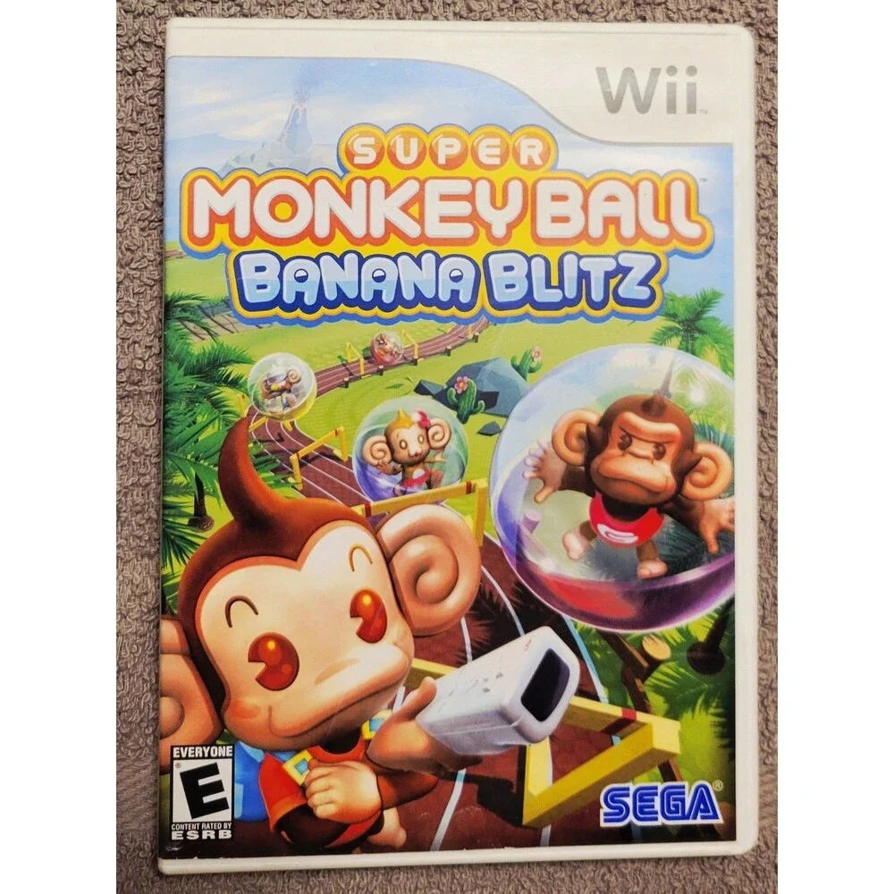 NINTENDO Wii: Super Monkey Ball: Banana Blitz, CIB, MANUAL INCLD, FAST SHIPPING